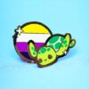 Non Binary Turtle Pin
